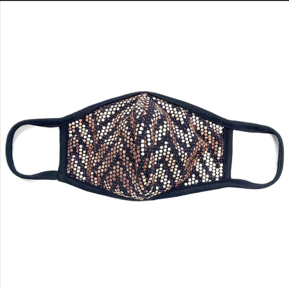 Any 2 $30 Rose Gold Sequins Chevron Face mask - Picture 2 of 3